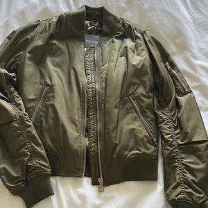 Topshop Olive Bomber Jacket